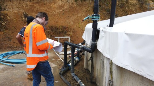 Engineer Inspects Piping WTP2